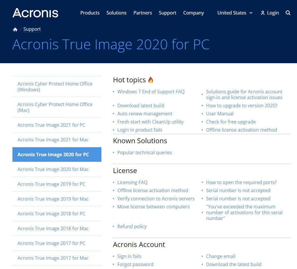 Acronis True Image 2020