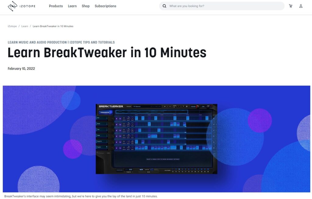 iZotope BreakTweaker